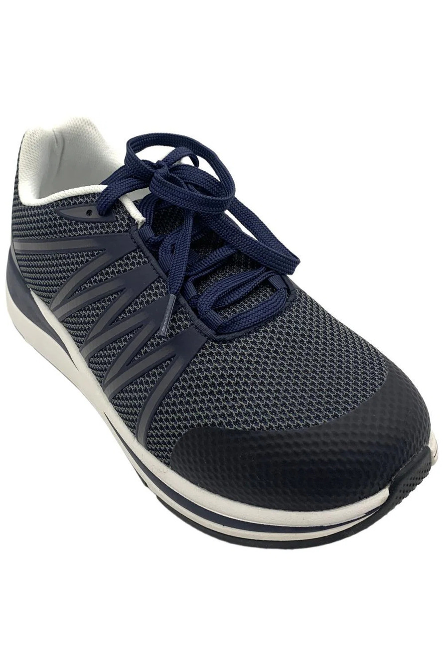 Drew Men's Player Athletic Shoe Navy Mesh - Extra Wide